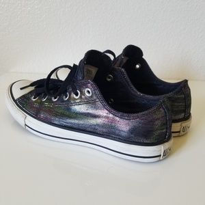 Converse Low Tops Black Multishine